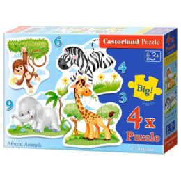 Puzzle 4w1 african animals