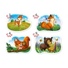 Puzzle 4w1 forest animals