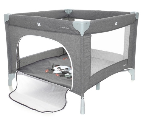 CONTI Coto Baby kojec turystyczny, otwierany bok - Grey