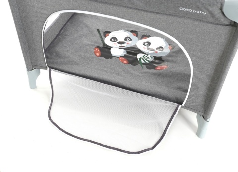 CONTI Coto Baby kojec turystyczny, otwierany bok - Jeans