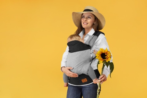 MARGAREET 3w1 Lionelo nosidełko ergonomiczne od 4m+ do 20kg - Urban Grey