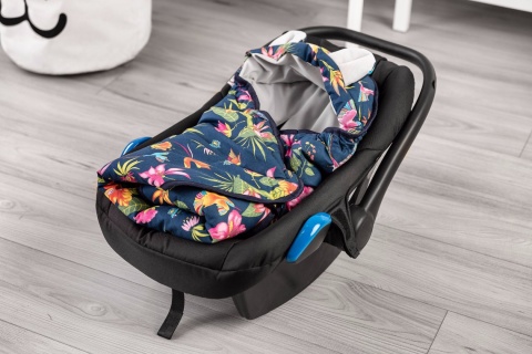 Sensillo Otulacz do fotelika Velvet - GRANATOWY KOLIBER