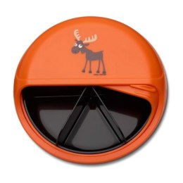 Carl Oscar Small SnackDISC™ 5 komorowy obrotowy pojemnik na przekąski Orange - Moose