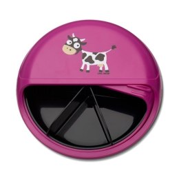 Carl Oscar Small SnackDISC™ 5 komorowy obrotowy pojemnik na przekąski Purple - Cow