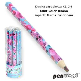 Kredka zapachowa/guma balonowa KZ-2M multikolor jumbo p12 cena za 1szt