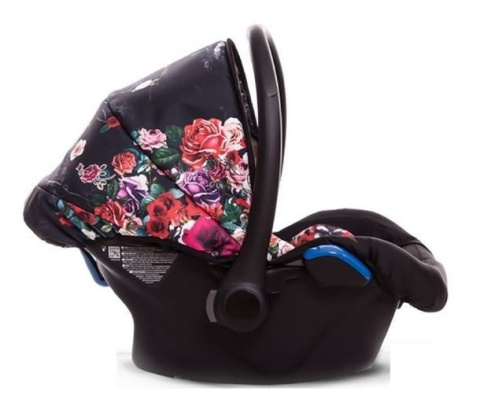 MUSSE 3w1 BabyActive wózek głęboko-spacerowy + fotelik samochodowy Kite 0-13kg - Dark Rose / stelaż Rose Gold