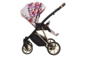 MUSSE 3w1 BabyActive wózek głęboko-spacerowy + fotelik samochodowy Kite 0-13kg - Dark Rose / stelaż Rose Gold