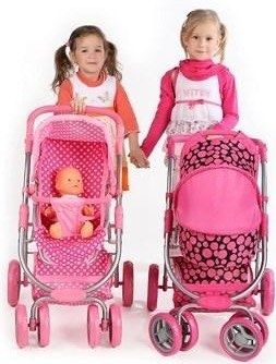 PLAYTO WÓZEK WIELOFUNKCYJNY DLA LALEK JASMINKA RÓŻ 16829