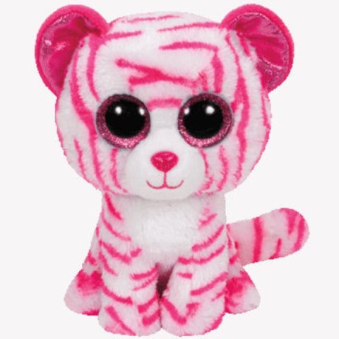TY BEANIE BOOS ASIA - różowo-biały tygrys 24cm 36823