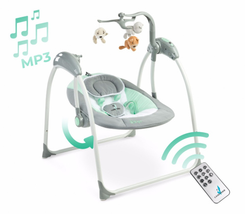 LOOP Caretero Huśtawka dla niemowląt do 12kg - Graphite