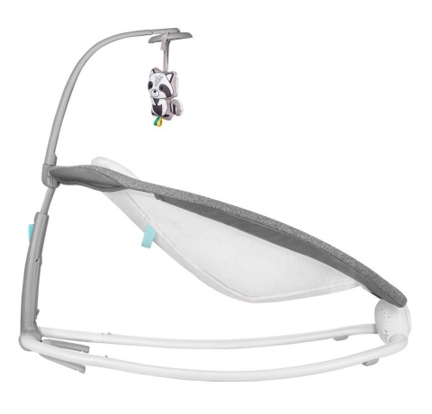 PASCAL Lionelo bujaczek leżaczek do 9 kg wibracje melodie - GREY SCANDI