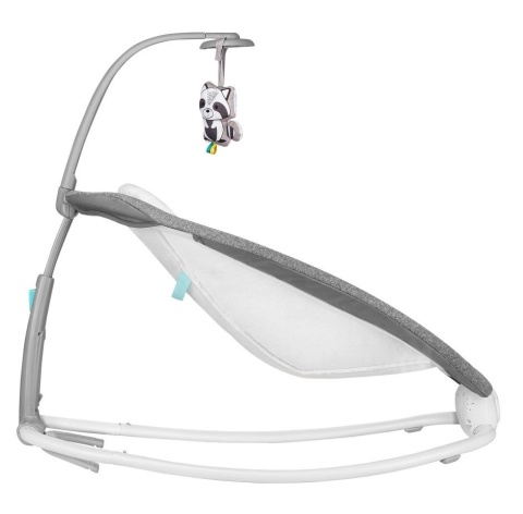 PASCAL Lionelo bujaczek leżaczek do 9 kg wibracje melodie - GREY SCANDI