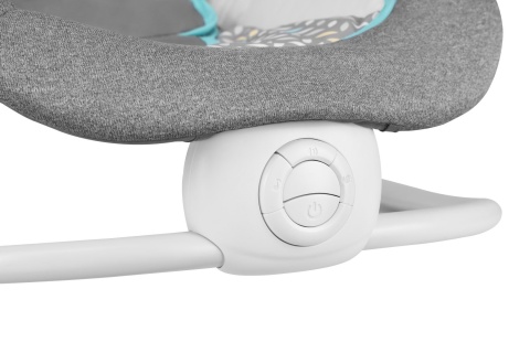 PASCAL Lionelo bujaczek leżaczek do 9 kg wibracje melodie - GREY SCANDI