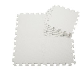 Puzzle piankowe mata dla dzieci białe 60x60 4 sztuki