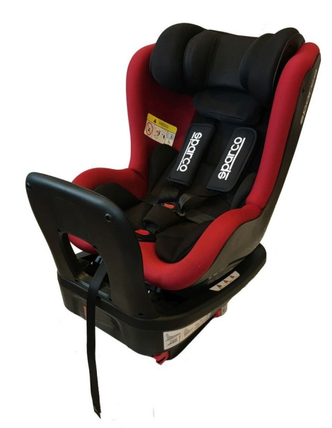 SK500i SPARCO i-size od 45 do 105 cm 0-18kg Grupa 0+1 fotelik samochodowy - czerwony