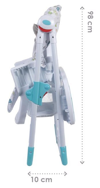 Krzesełko do karmienia - turkusowe