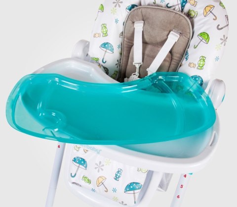 Krzesełko do karmienia - turkusowe