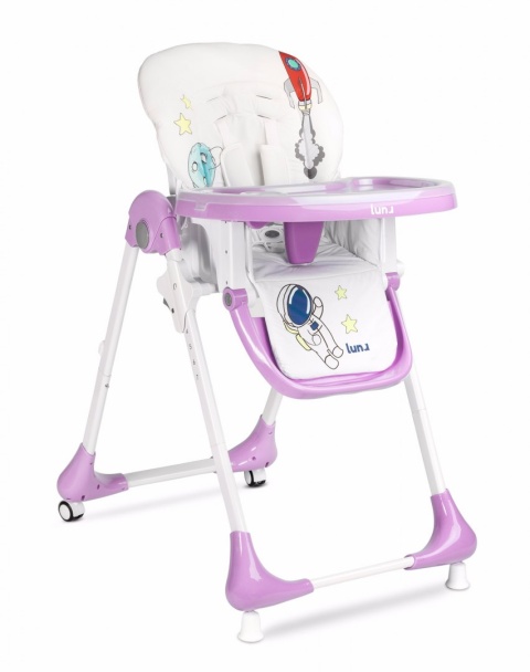 LUNA Krzesełko do karmienia Caretero Lavenda