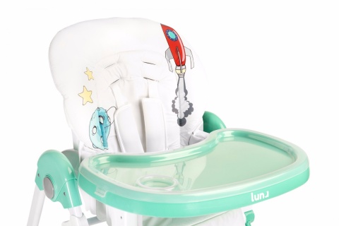 LUNA Krzesełko do karmienia Caretero Mint