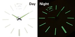 Zegar ścienny fluorescencyjny 50-60cm paski