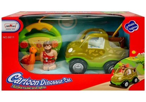 Autko Zdalnie Sterowane z Dinozaurem Ciemnozielone