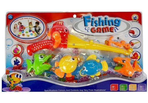 Zestaw Do Kąpieli Wędka Rybki Haczyk