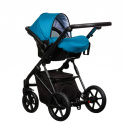 FX 3w1 Paradise Baby wielofunkcyjny wózek dziecięcy z fotelikiem KITE 0-13kg Polski Produkt - nr.12 niebieski