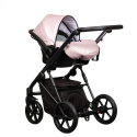 FX 3w1 Paradise Baby wielofunkcyjny wózek dziecięcy z fotelikiem KITE 0-13kg Polski Produkt - nr.15 perłowy róż eco