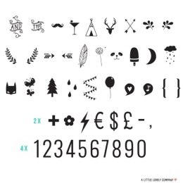 A Little Lovely Company - Litery do Lightboxa zestaw Numbers & symbols