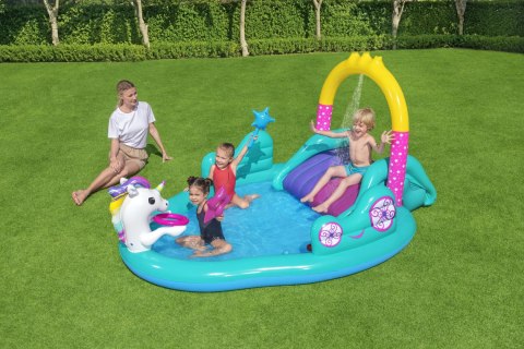 Bestway 53097 BASEN DMUCHANY/ PLAC ZABAW ZE ZJEŻDŻALNIĄ JEDNOROŻEC 274cm x 198cm x 137cm