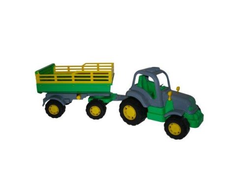 Polesie 44563 "Osiłek" traktor z przyczepą w siatce