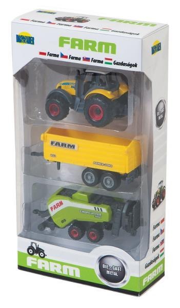Zestaw maszyn rolniczych traktor w pudełku