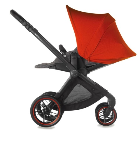 Jane MUUM lekki wózek spacerowy z obracanym siedziskiem KOLEKCJA 2020 - T34 JET BLACK