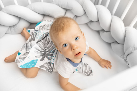 Pieluszka muślinowa Sensillo 70x80cm - PEONIE BIAŁE