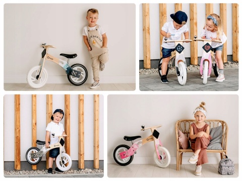 ROWEREK BIEGOWY DREWNIANY LIONELO WILLY EVA 12'' - INDYGO