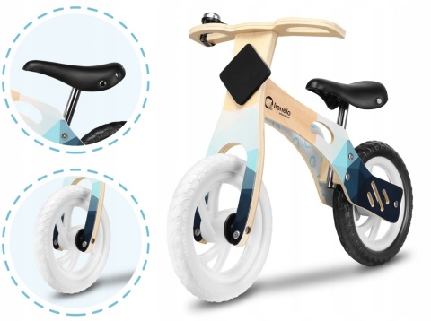 ROWEREK BIEGOWY DREWNIANY LIONELO WILLY EVA 12'' - INDYGO