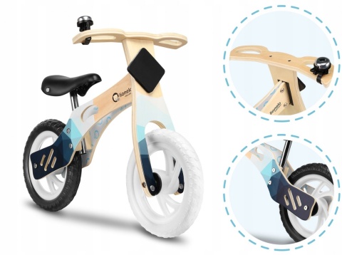 ROWEREK BIEGOWY DREWNIANY LIONELO WILLY EVA 12'' - INDYGO