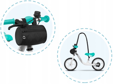 Rowerek biegowy z HAMULCEM Lionelo ARIE EVA 12'' - Graphite