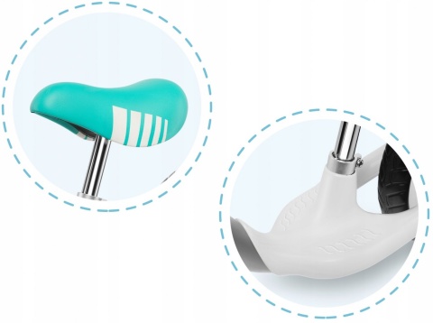 Rowerek biegowy z HAMULCEM Lionelo ARIE EVA 12'' - Graphite