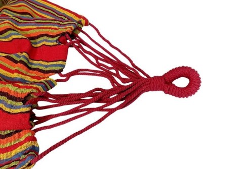 Hamak bez listwy duży 260x160cm kolorowe paseczki