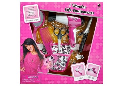 Zestaw Małej Fryzjerki Nożyczki Suszarka Lokówka