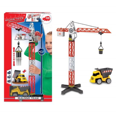 Dickie dźwig z samochodem budowlanym 67 cm automatyczny