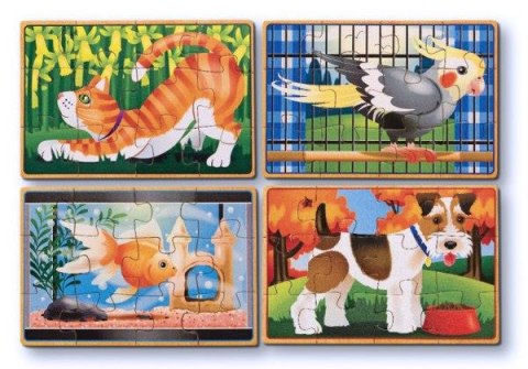 MELISSA Puzzle drewniane Zwierzęta domowe 13790