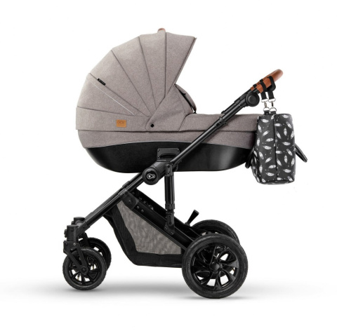 Kinderkraft Wózek Głęboko Spacerowy PRIME 3w1 Beige do 22 kg + Mommy Bag