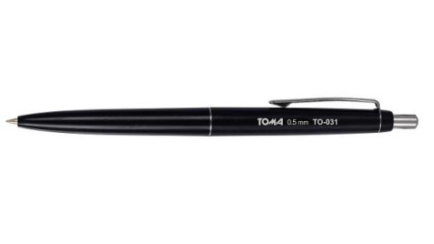 Długopis automatyczny 0,5mm niebieski p30. TOMA, cena za 1szt.