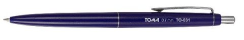 Długopis automatyczny 0,7mm niebieski p30 031 TOMA, cena za 1szt.