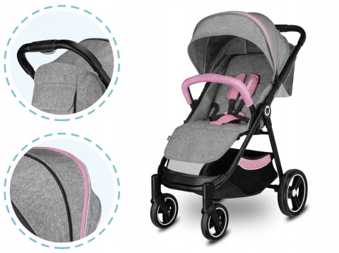 NATT Lionelo Wózek spacerowy do 22 kg - MAGNOLIA