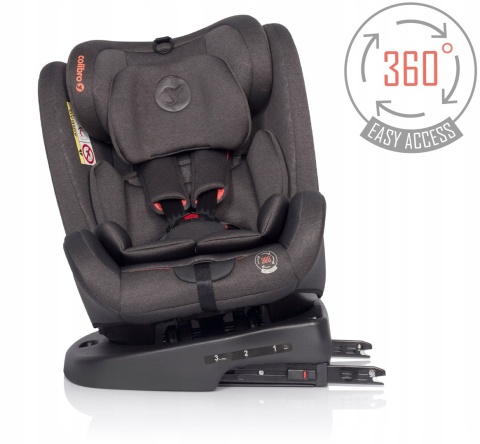 OMNI Colibro 0-36kg 360 obrotowy fotelik samochodowy z IsoFix - Granito
