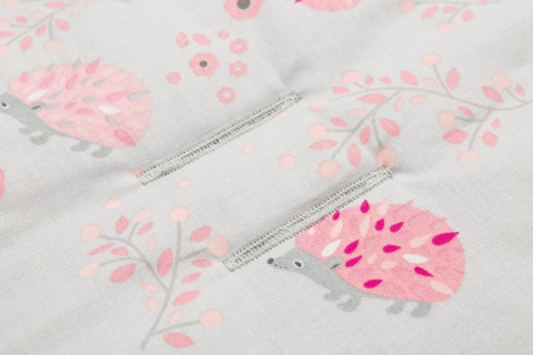 Sensillo Wkładka Basic Minky do wózka - JEŻYKI RÓŻOWE