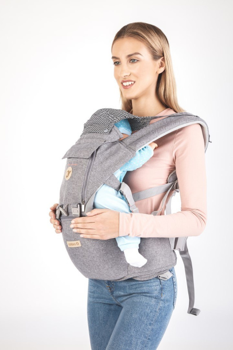 HONEY Colibro 12w1 nosidło dla dzieci od 3 do 24 miesięcy, do 18kg - Dove